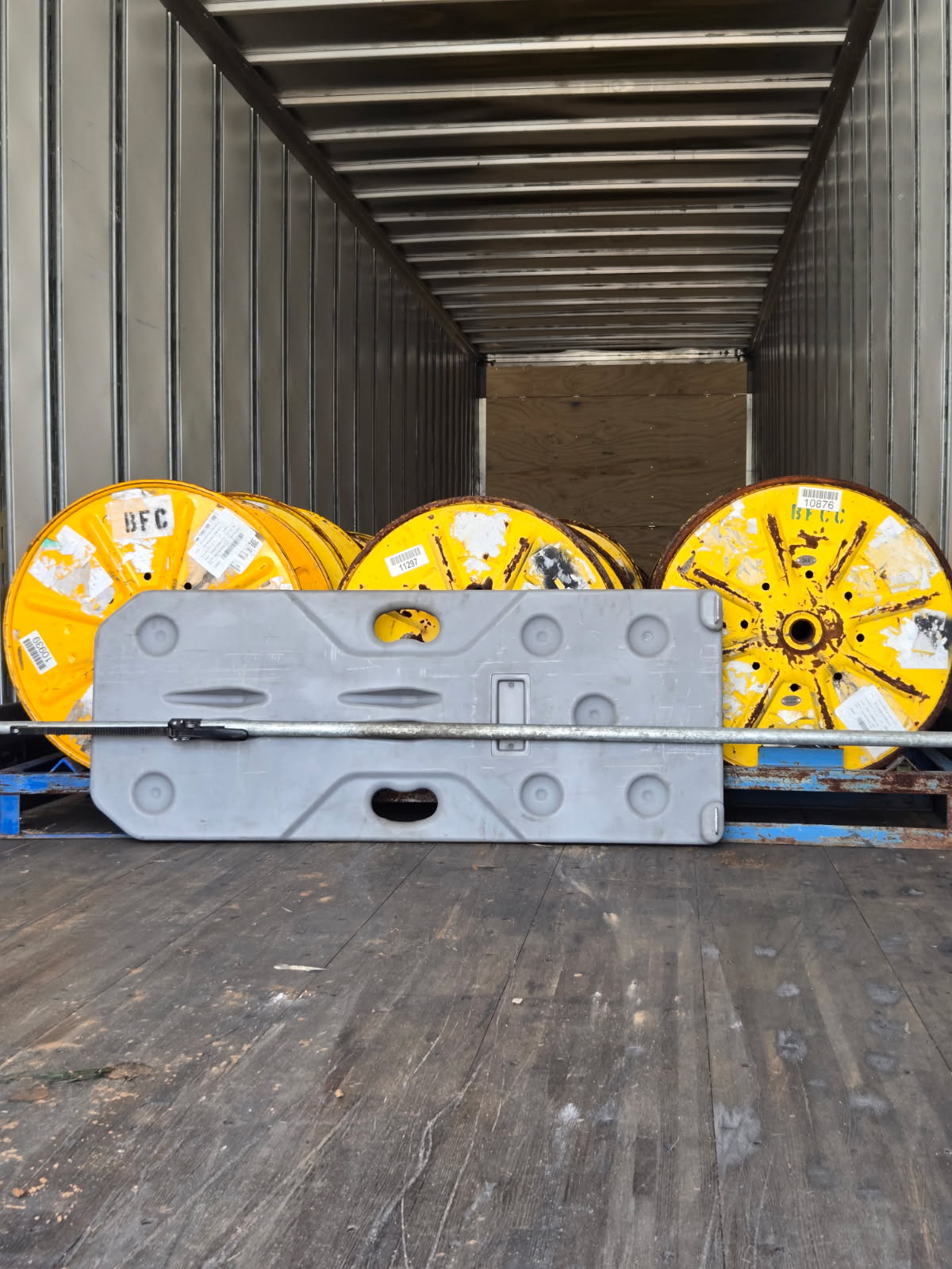 Freight Brace cargo securement proof inside a trailer